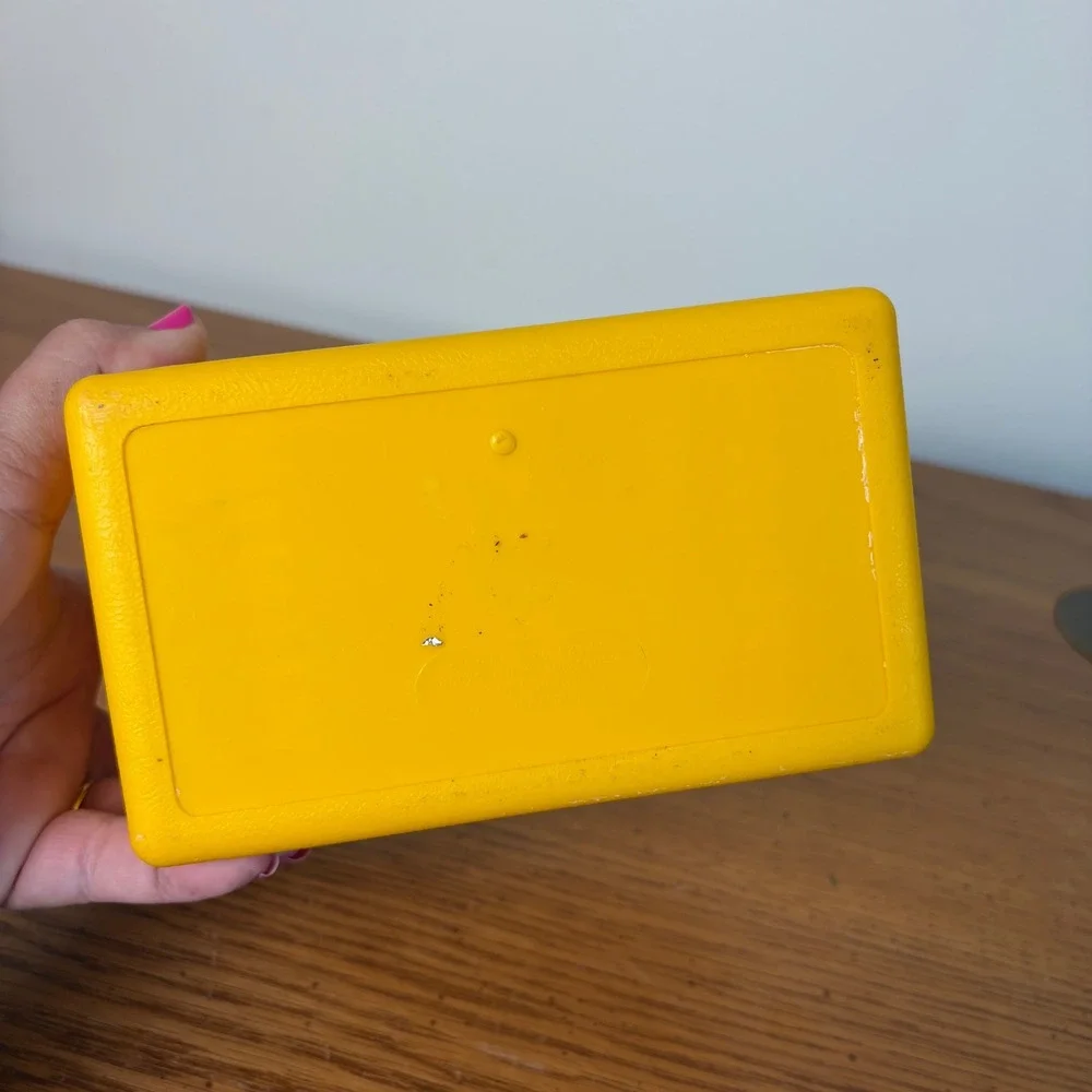 Vintage Land O Lakes Butter Cookie Kit Yellow Plastic Box Sterling Plastics 529